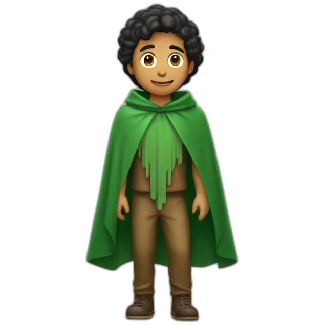 Encanto bruno creepy man wore green poncho emoji
