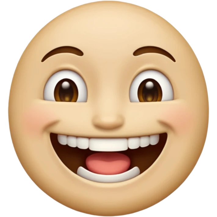 Make emoji who look like he has full mouth  emoji
