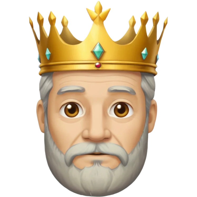 Make it based off a king make it based off the king , but make it an old man emoji