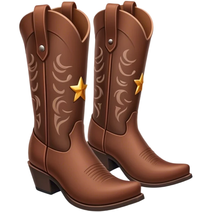 Cowboy boots emoji