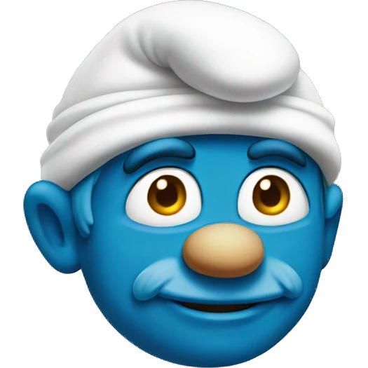 Smurf emoji