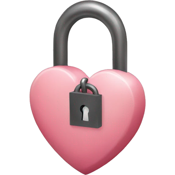 Heart lock emoji