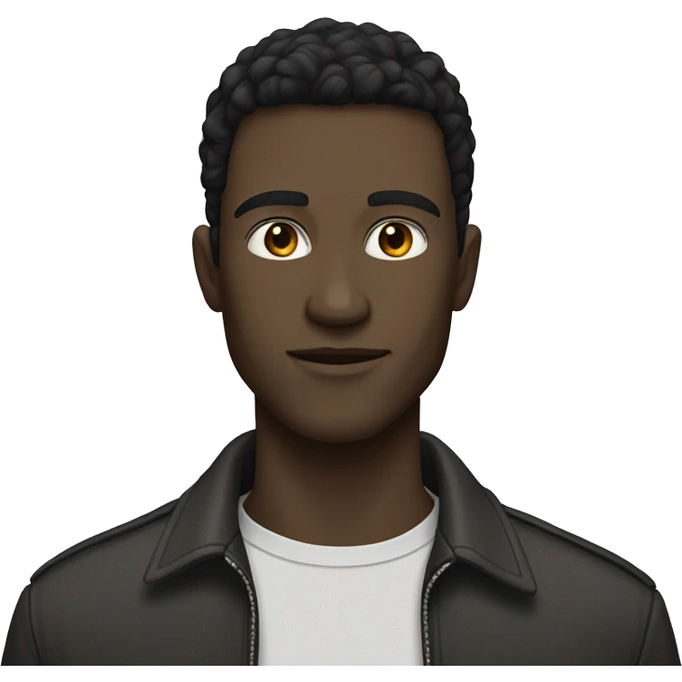Tall Guy with dark hair and fair skin emoji