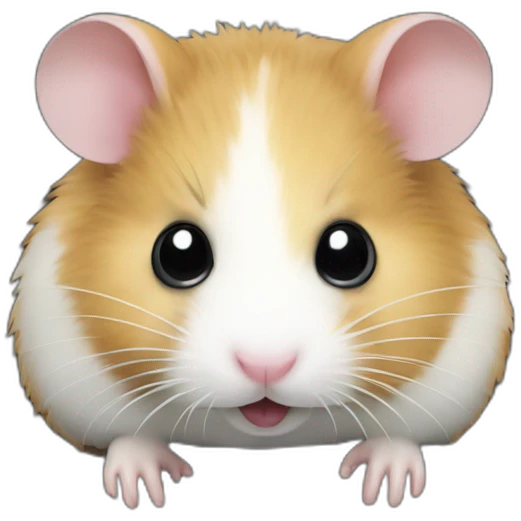 hamster with black computer emoji