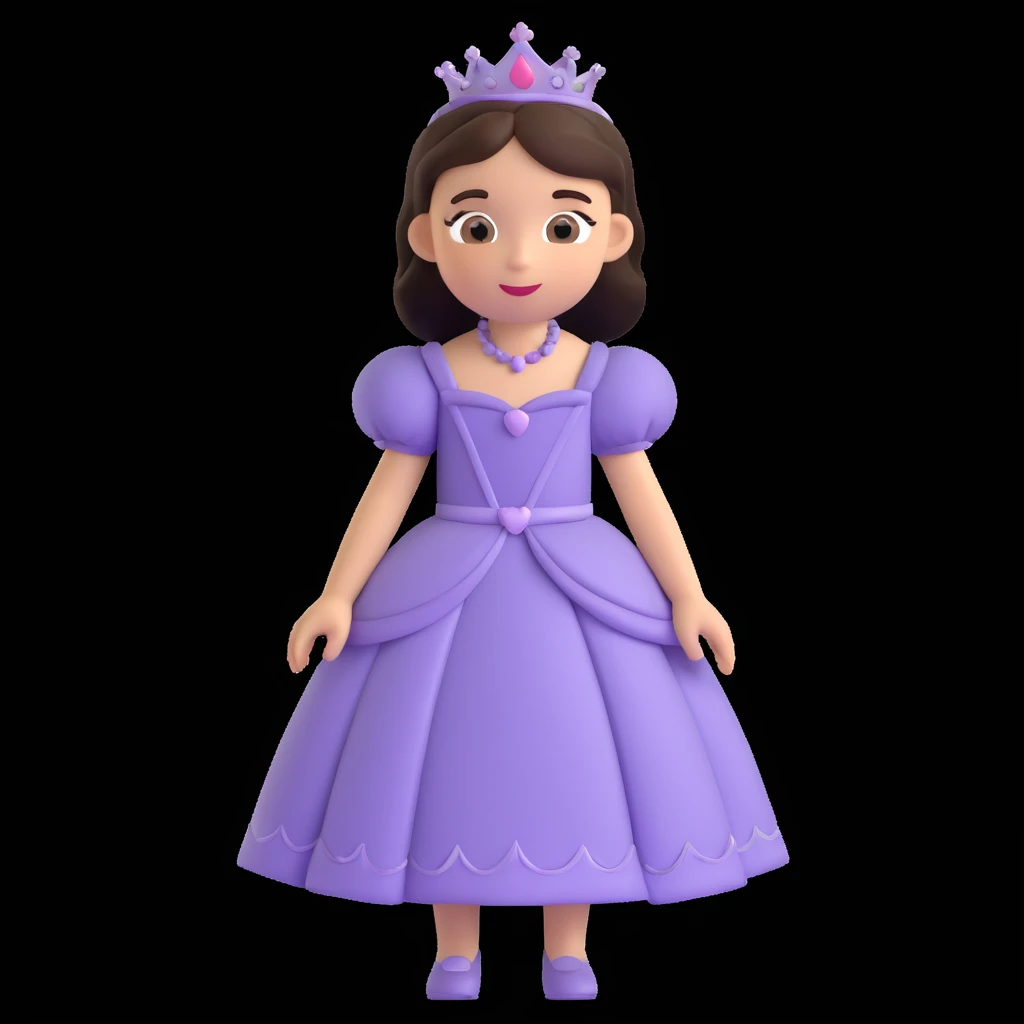 girls in a princess dress emoji