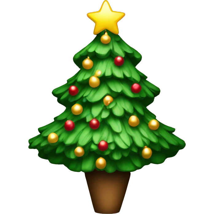 Coquette Xmas tree emoji
