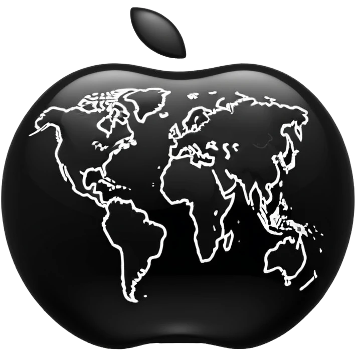 world wide web icon in black emoji