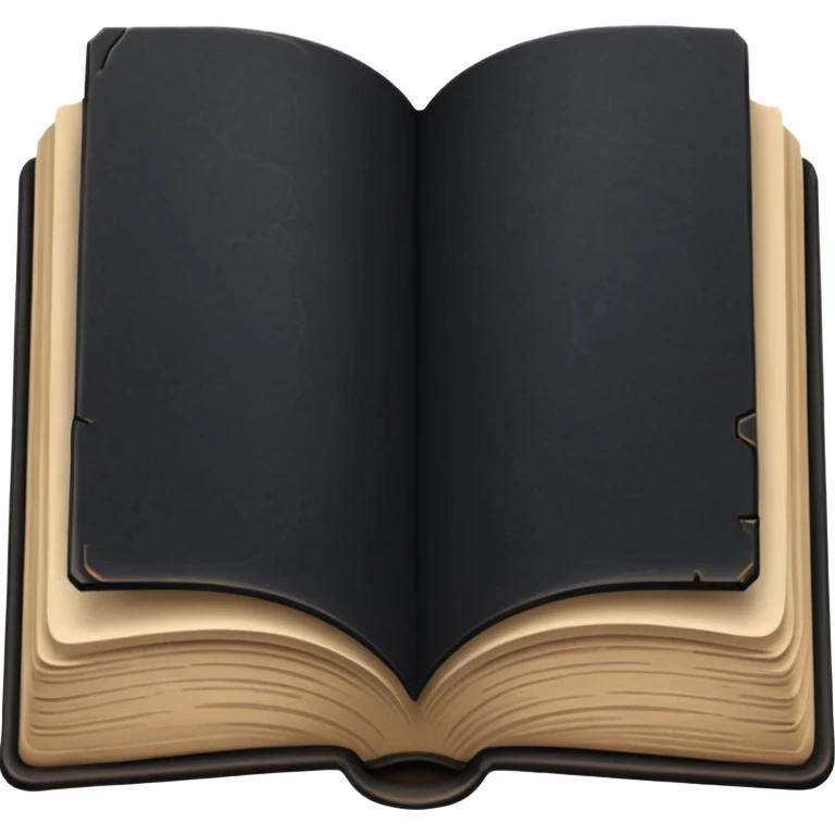 open book with completely black pages emoji