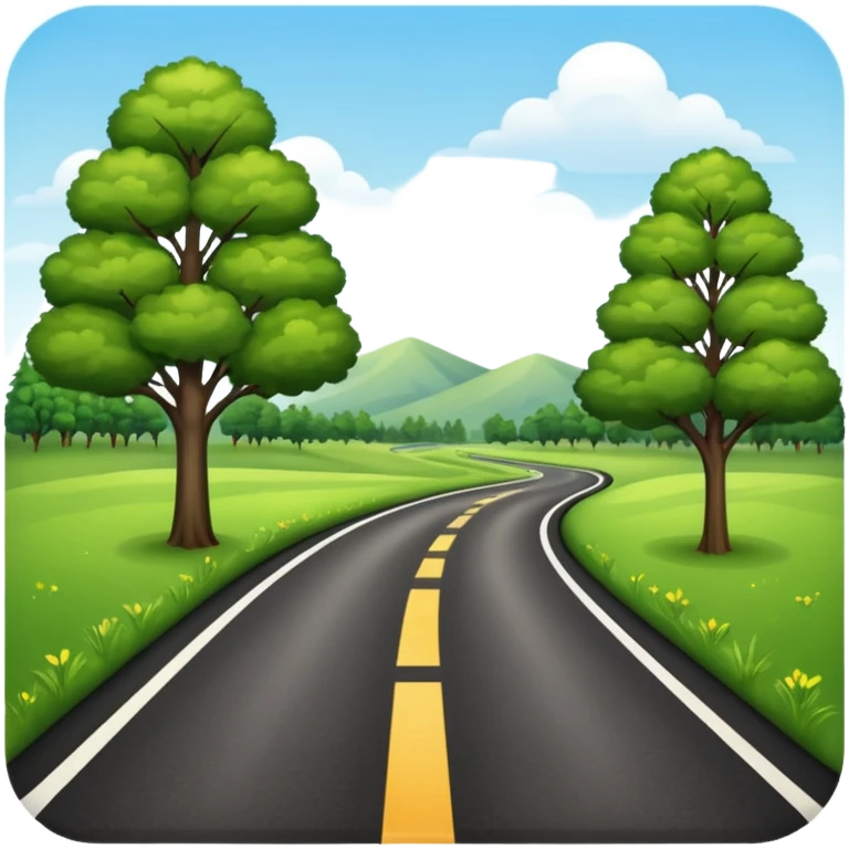 scenic country road emoji