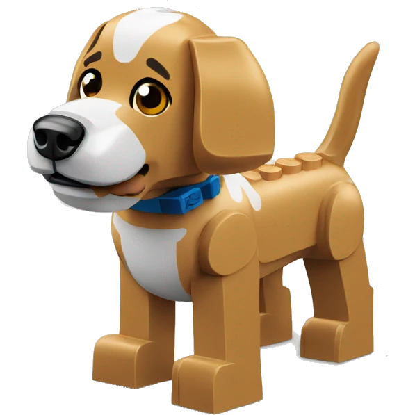 Lego dog emoji