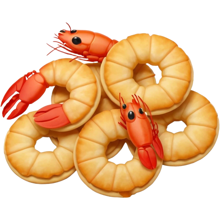 Shrimp cracker emoji