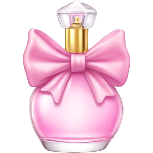 Fairy light pink perfume in bow emoji