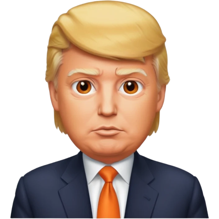 Donald trump orange emoji