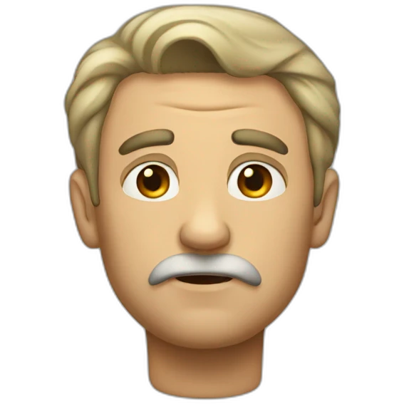 A man that always pessimistic emoji