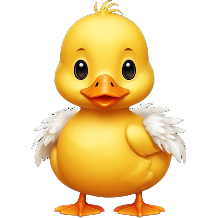 cute baby yellow duck emoji