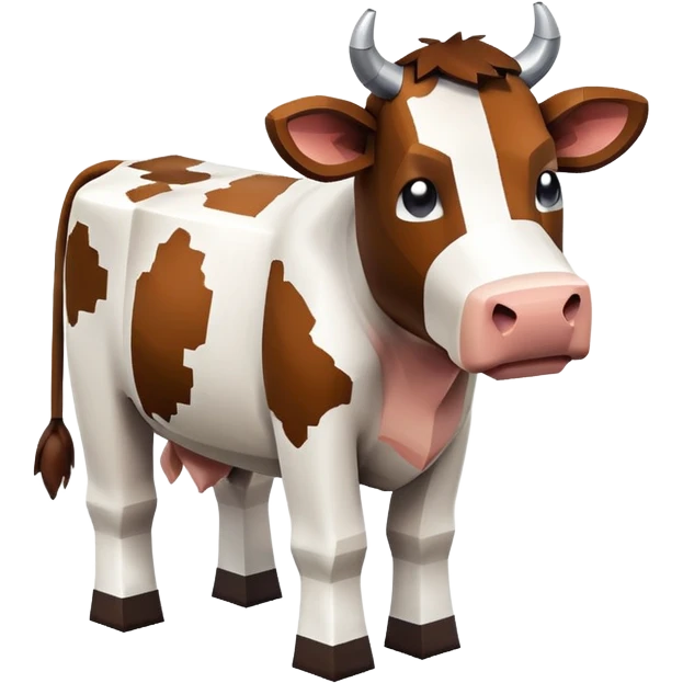 Minecraft cow emoji