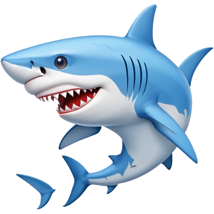 Shark with shoes jordan blue emoji
