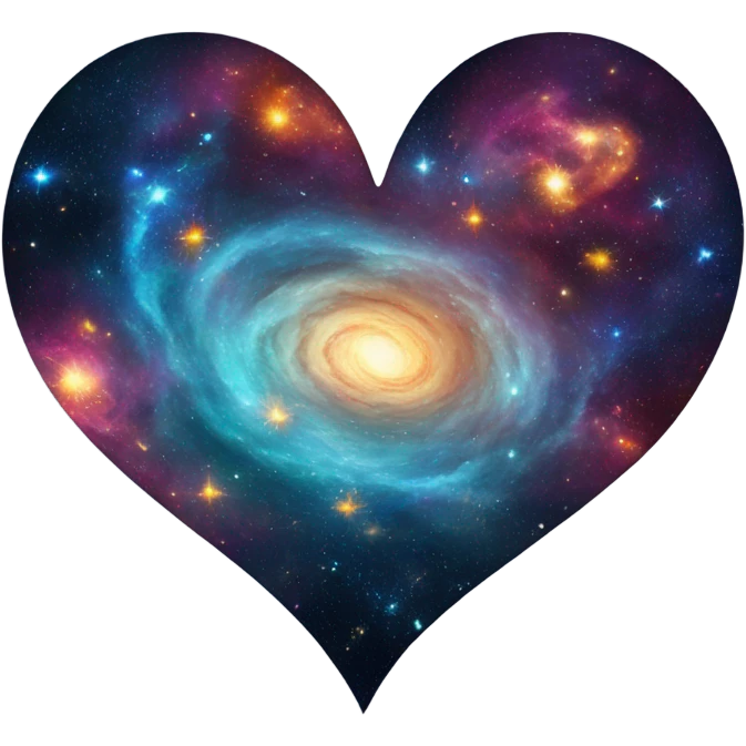 Galaxy heart emoji