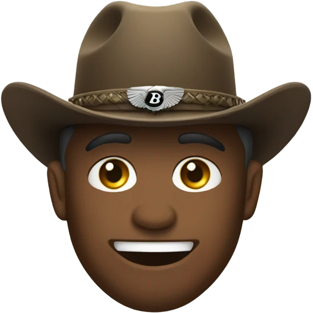 Bentley wearing cowboy hat emoji