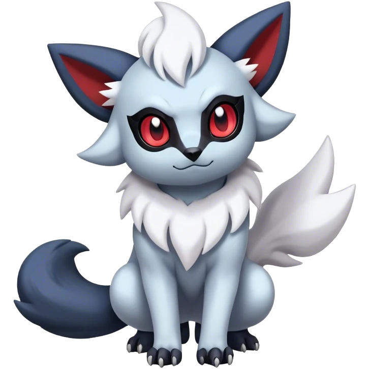 Cool Cute Kawaii Absol-Zorua-Umbreon-Pokemon Full Body  emoji