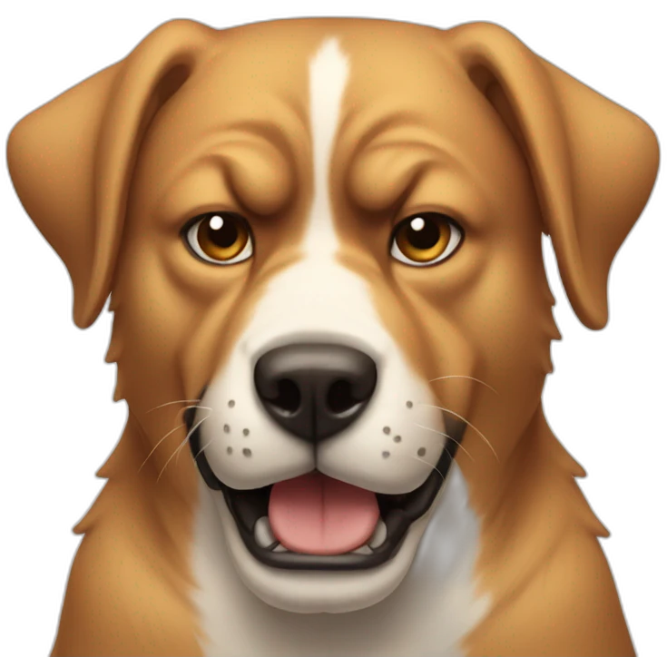 Angry dog emoji