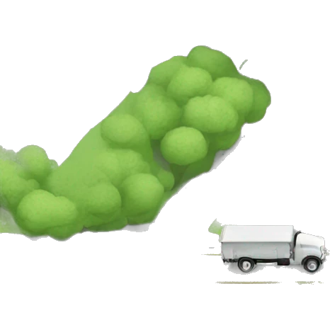 Camión en camino  emoji