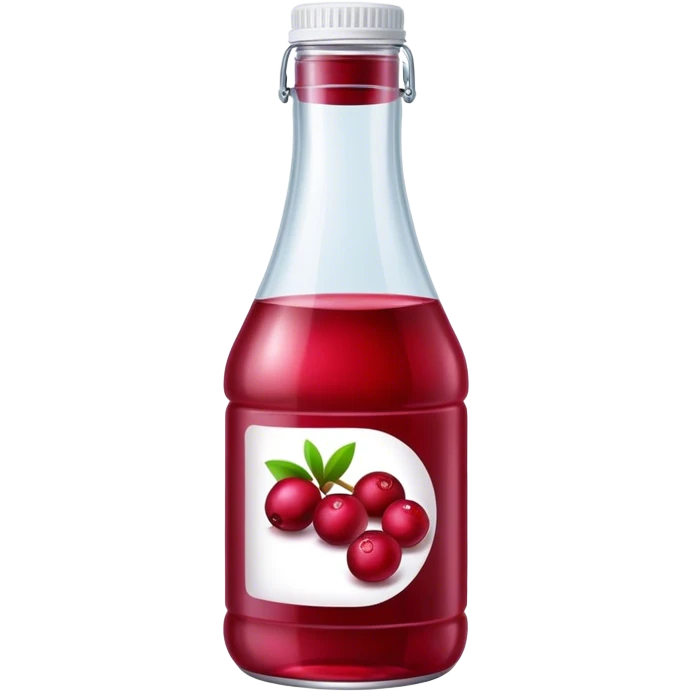 Bottle cranberry juice emoji