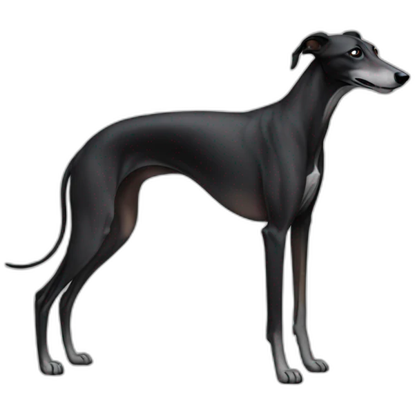 Black Greyhound no white emoji