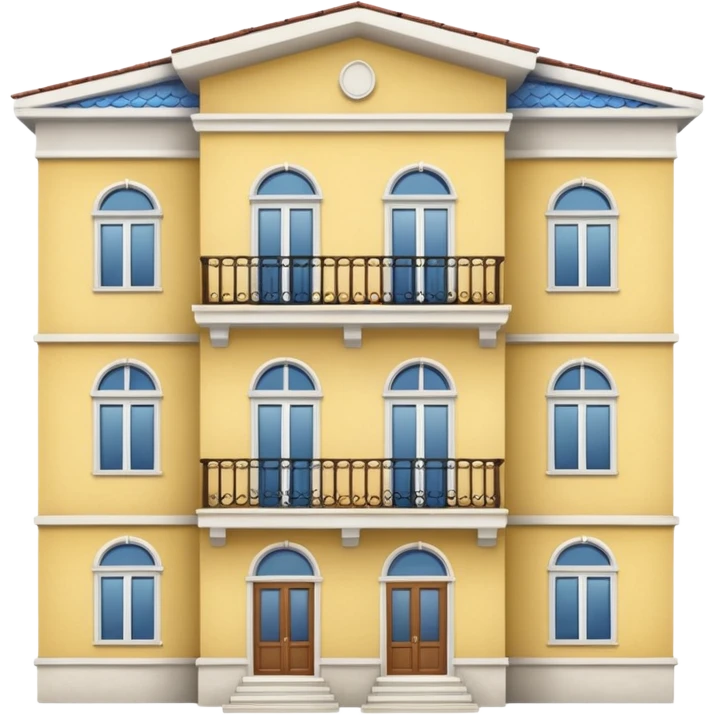 ukrinian white 5-storey building  emoji