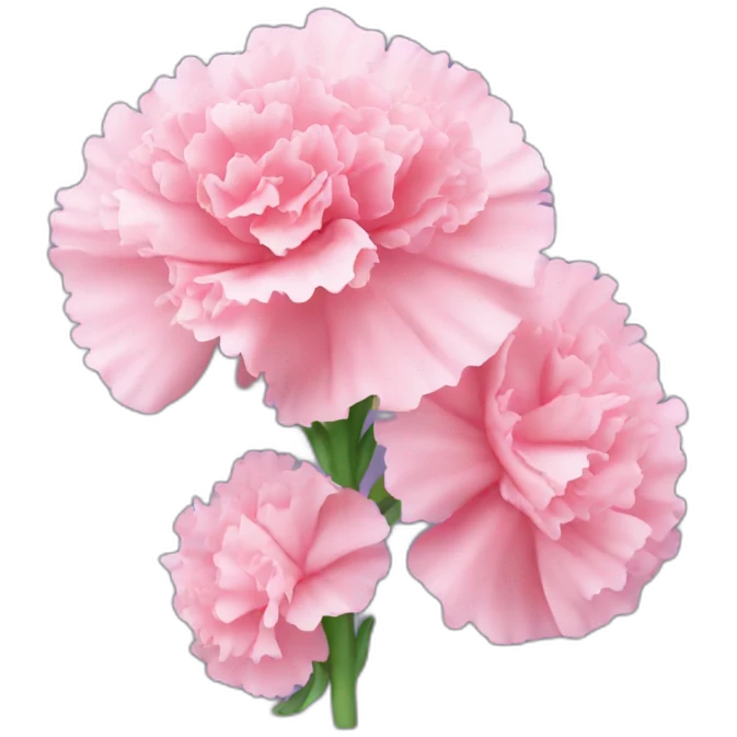 Carnation floewrs emoji