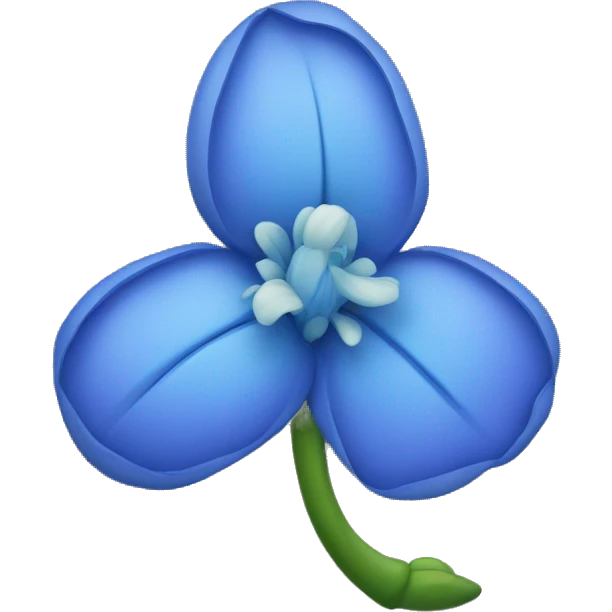Blue flower emoji