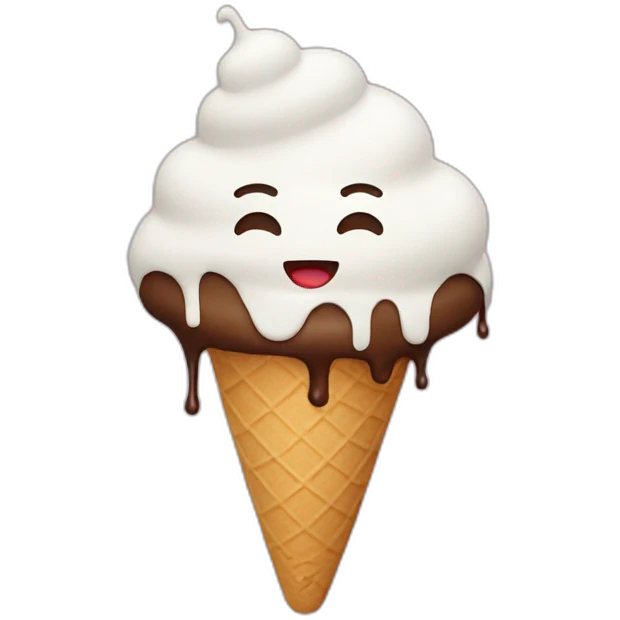 ice cream fall off emoji
