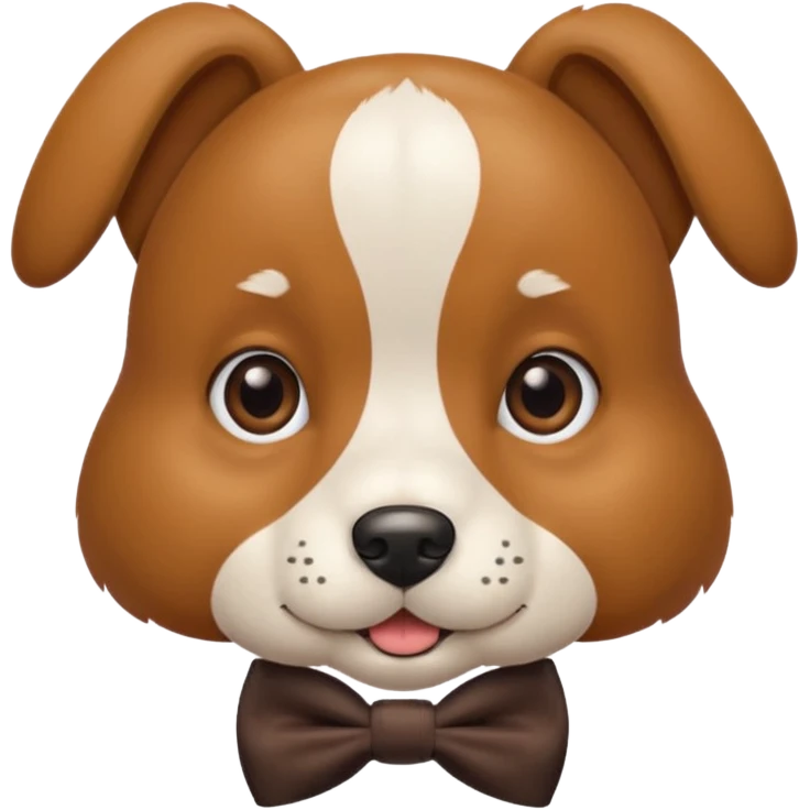 Dog with bow tie emoji