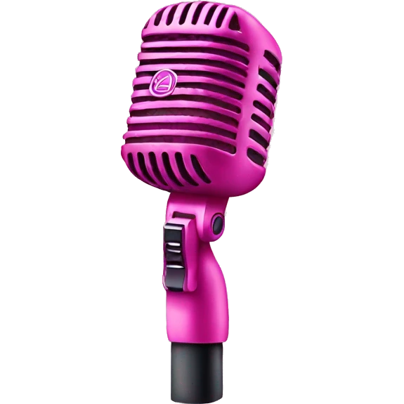 Pink gaming mic  emoji