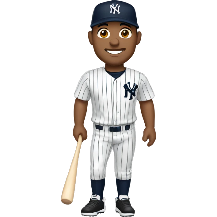 Hispanic man with jersey of the New York Yankees  emoji