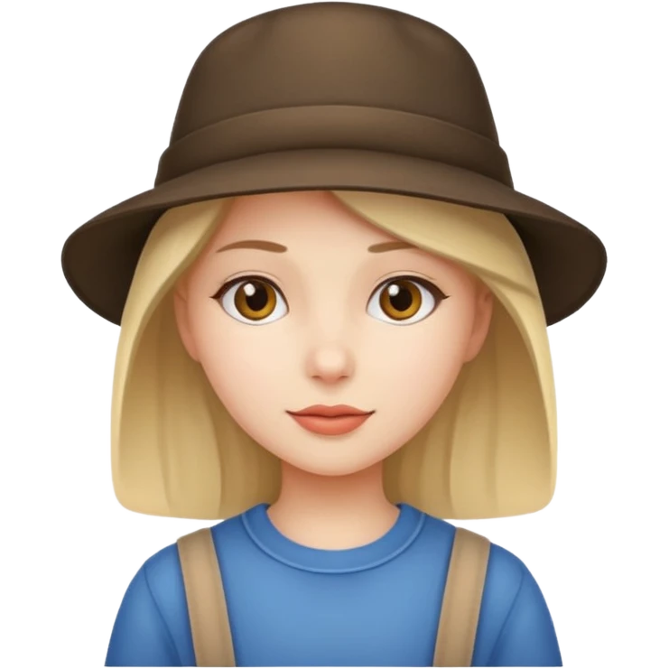 girl with hat emoji