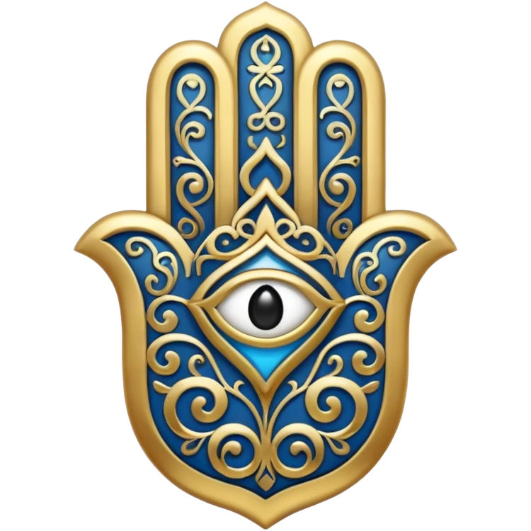Hamsa emoji with white emoji