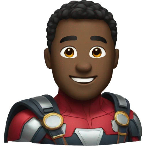 happy marvel superhero emoji