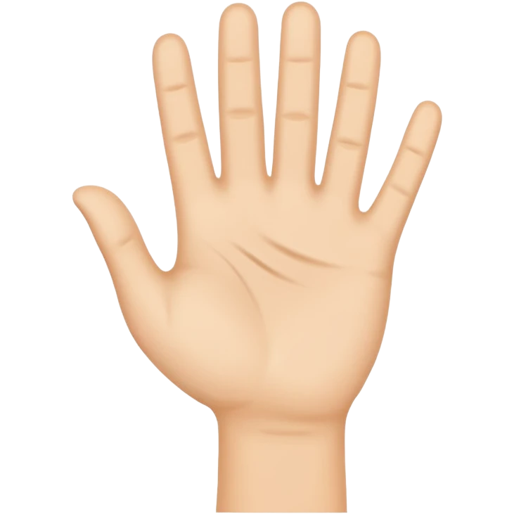 hand waving emoji