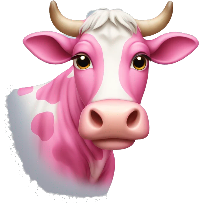Pink cow  emoji