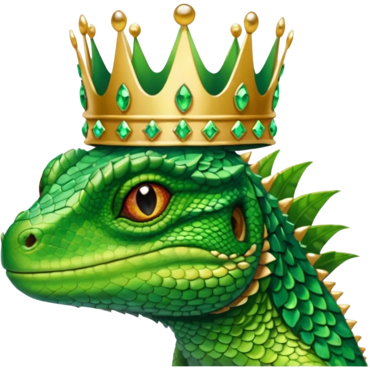 Lizard queen and lizard king  emoji