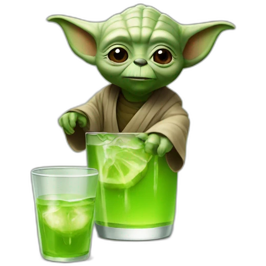 Yoda drink bear emoji