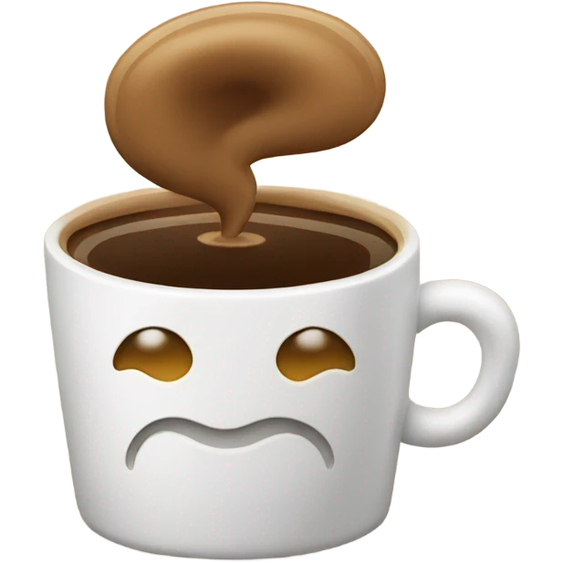Coffee giving thumbs up emoji