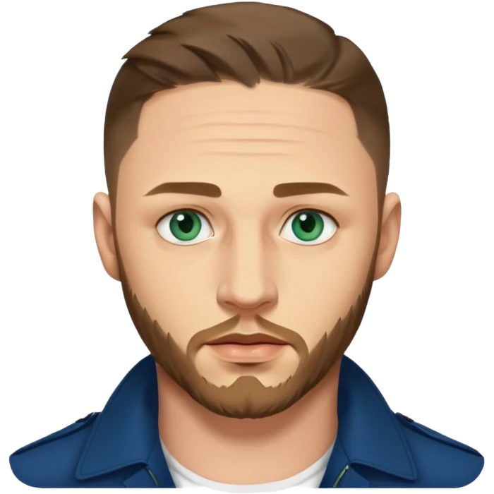 Tom Hardy with blue-green eyes emoji