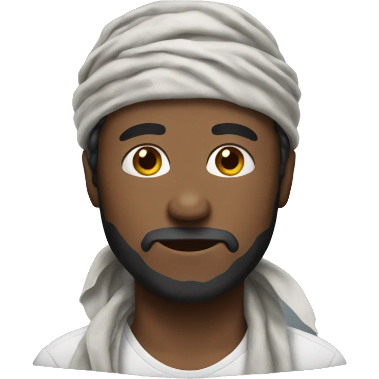 man with bandana emoji