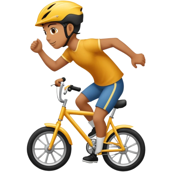 person doing a wheelie on a bike emoji
