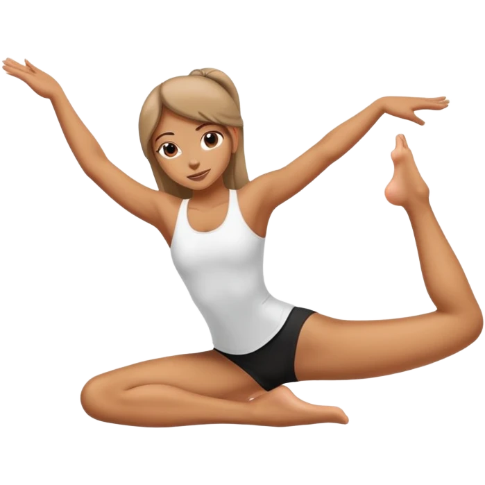 Girl doing splits emoji