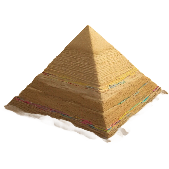 dig disk of Vinyl record into Egypt pyramid emoji