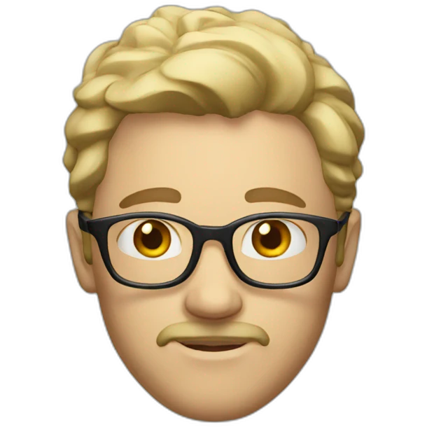 Man glass emoji