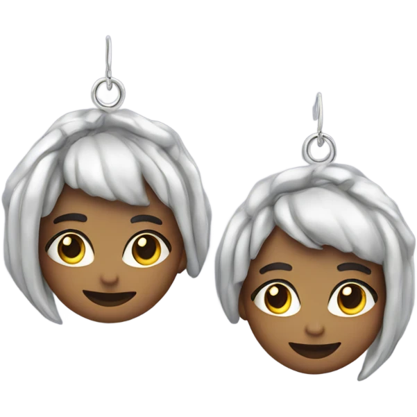 chunky silver hoop earrings emoji